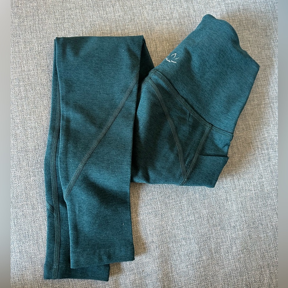 NWT Beyond Yoga Spacedye Equipped Pocket Midi Legging- MIDNIGHT GREEN - Picture 6 of 7